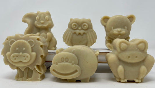Unscented - Baby Bar Soaps (6  Animals Soaps)